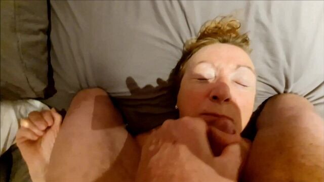 Jonsey gets deep face fuck with a cum facial