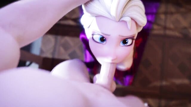 Elsa Deepthroats (Animation With Sound)