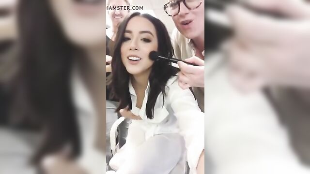 Chloe Bennet - nipple slip in slow motion