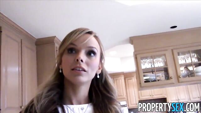 Property Sex - Hot petite realtor fucks perv at open house