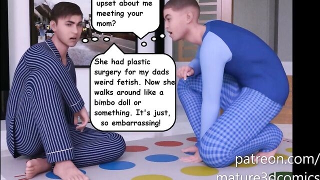 HOT Busty Mom Fucks Step Sons Best Friend (3D Comic) Episode 1