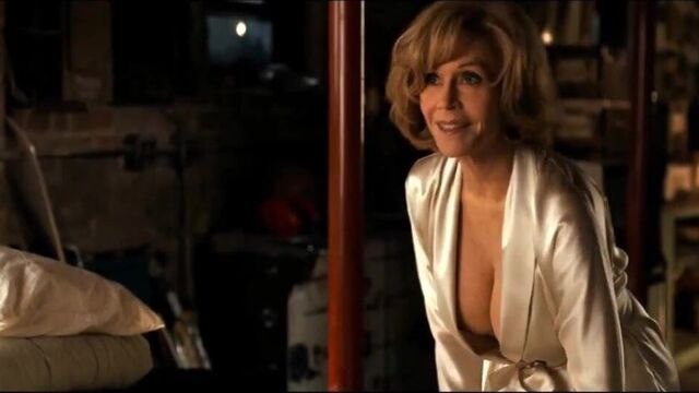 Jane Fonda Incredible Cleavage