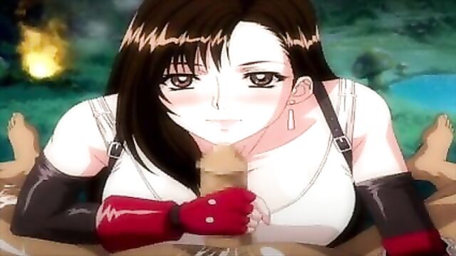 Tifa Lockhart Blowjob ENG Dub - Animation by Hitsuki