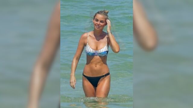 Elizabeth Turner - Bikini at the beach in Miami