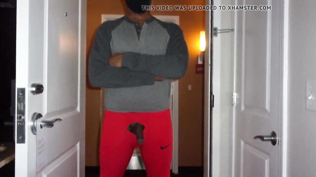 REd Nike Running Tights Dick Print