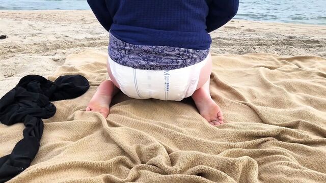 Wet Diaper at the Beach