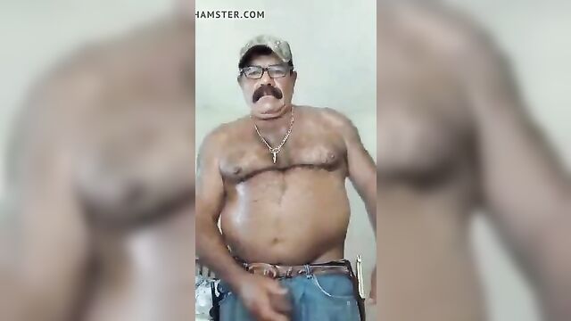 Mature Mexican Mustache Jerks and Cums