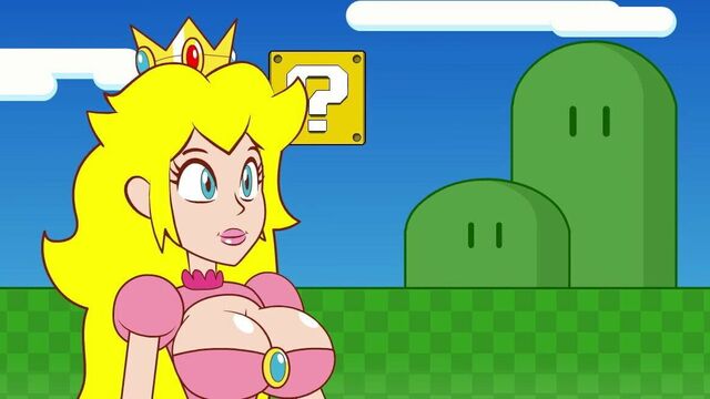 Peach Gets Boob-ombd