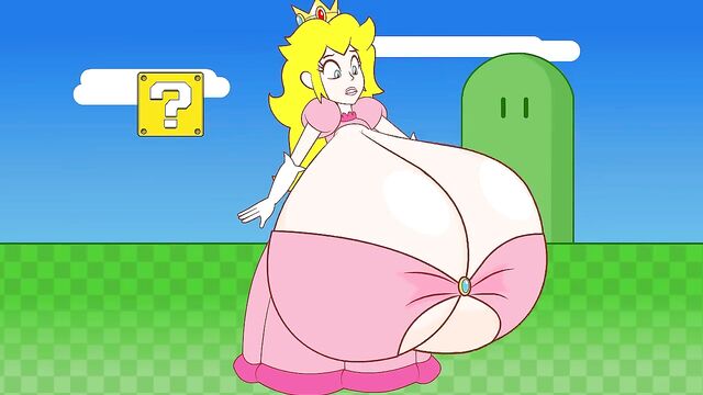 Peach Gets Boob-ombd