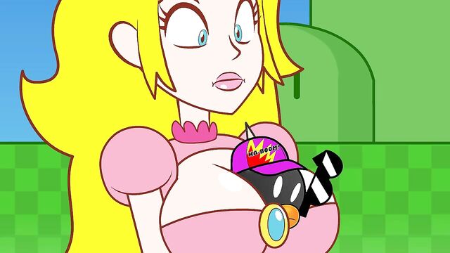 Peach Gets Boob-ombd