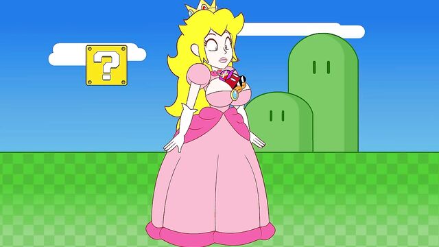 Peach Gets Boob-ombd