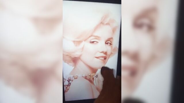 Marilyn Monroe cum on tribute