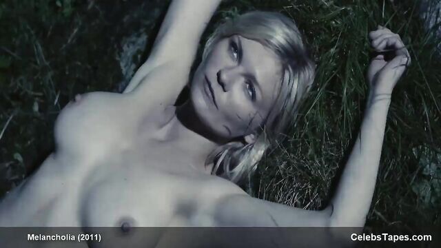Kirsten Dunst topless in a movie