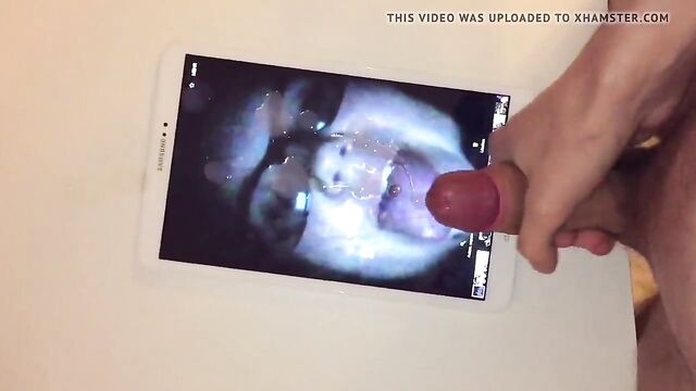 Cum tribute - Massive cumshot for Snapchat Girl Alexa