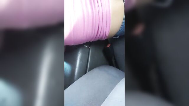 Trina sucking dick in the car