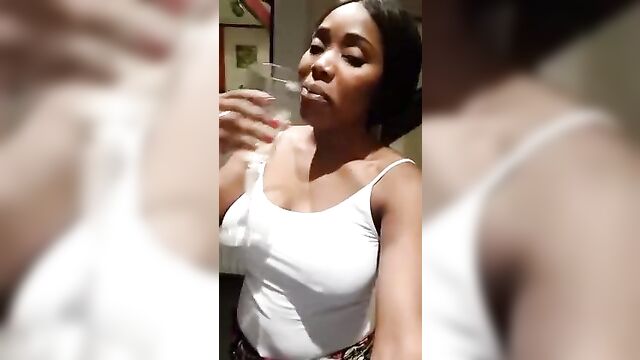 Black drunk boobs from Congo