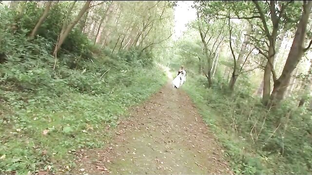 british trophy wife in the woods