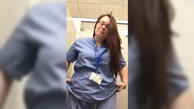 Chubby Nurse Showing her Sexy Body