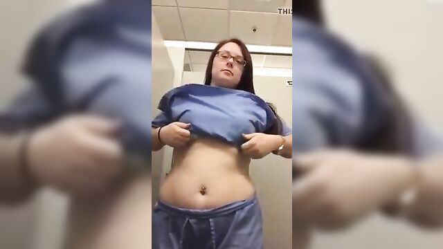 Chubby Nurse Showing her Sexy Body