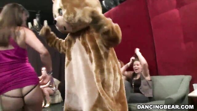 Women go crazy at Dancing Bear party