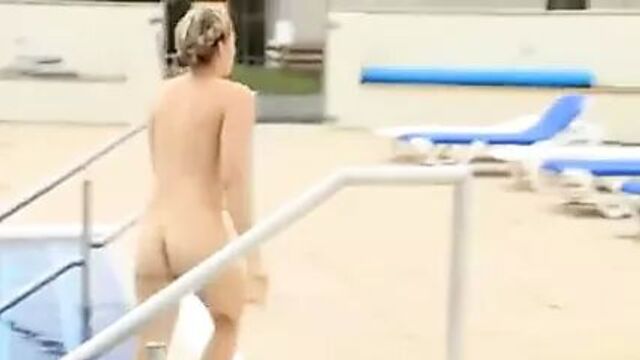 Cherry Healey, British television presenter’s naked ass