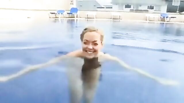 Cherry Healey, British television presenter’s naked ass