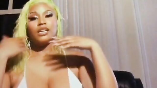 Nicki Minaj teasing you with her big boobs