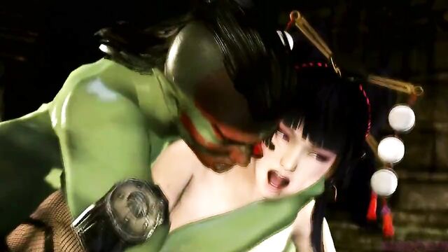 3D FUTANARI ON FEMALE - Kamadeva - Orc Lust