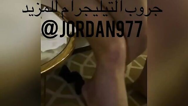 Hot Jordanian Arab taking big dick anally