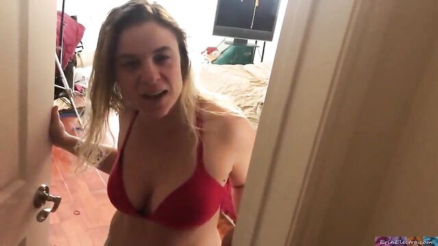 MILF lets teen voyeur fuck her pussy (clip)