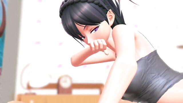 Stepdaughter satisfies her horny daddy - hentai animation