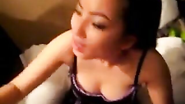 Huge load on asian slut