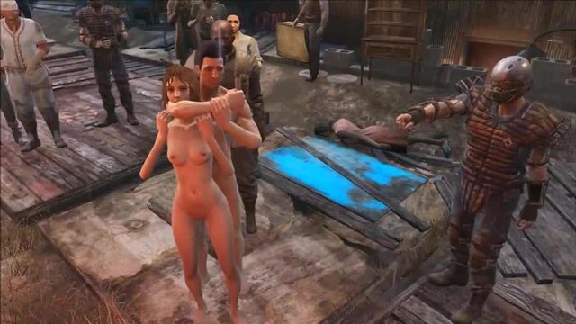 Fallout 4 public gangbang at Diamond City