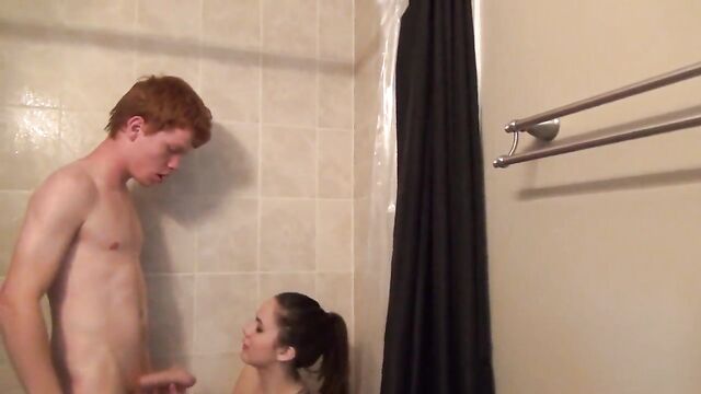 sharing a shower with my sis