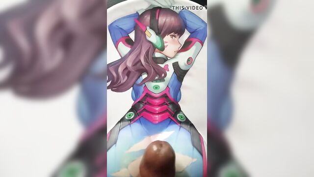 D.VA (Overwatch) Mousepad Cum Tribute 2