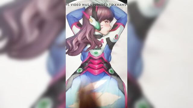 D.VA (Overwatch) Mousepad Cum Tribute 2