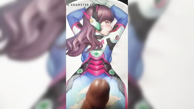 D.VA (Overwatch) Mousepad Cum Tribute 2