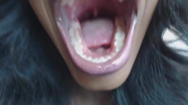 Ebony mouth fetish