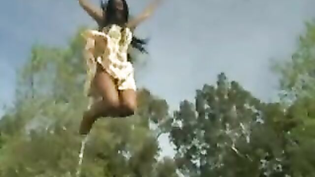 Girls on Trampoline