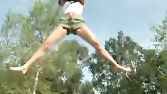 Girls on Trampoline