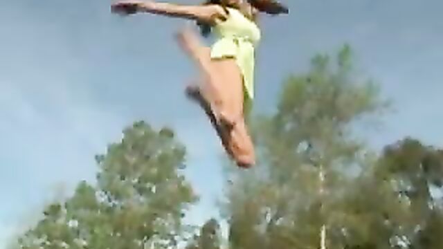 Girls on Trampoline