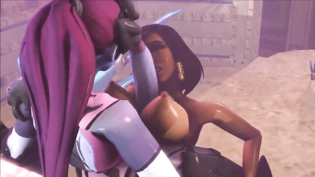 Futa Widowmaker fucks Pharah (3D Animated)