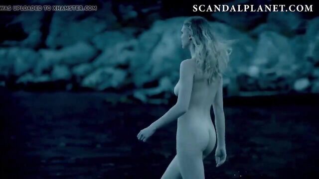 Gaia Weiss Nude Scene from 'Vikings' On ScandalPlanet.Com