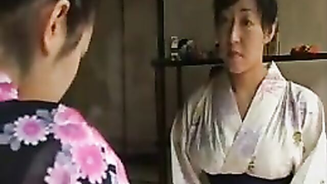 Japan girl punish by her step mum