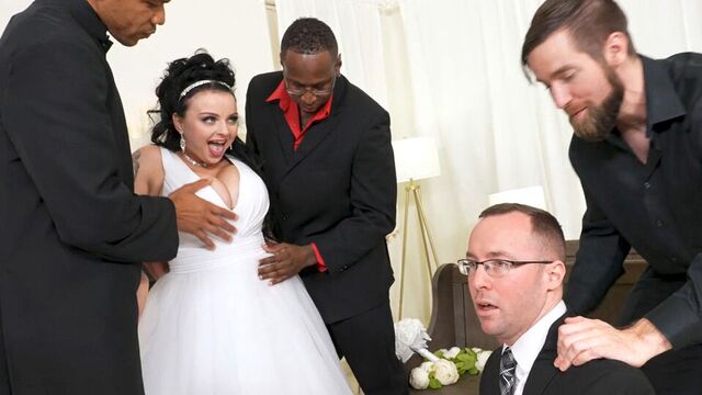 Payton Preslee's Wedding Turns Rough Interracial Threesome