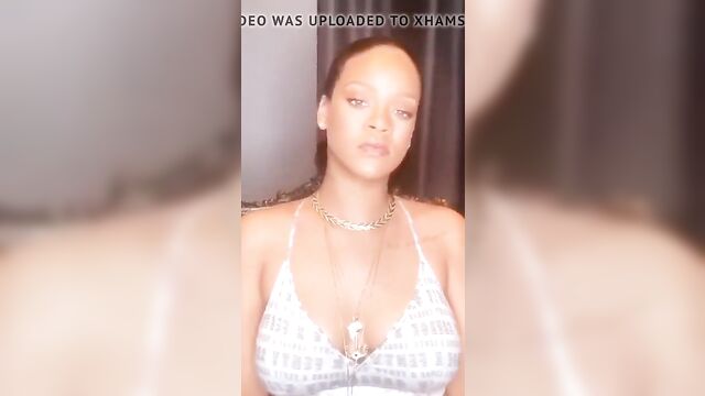 Rihanna (IGStory) Sexy Cleavage