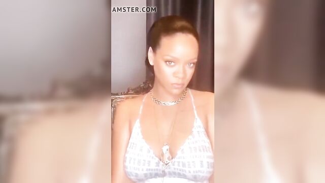 Rihanna (IGStory) Sexy Cleavage