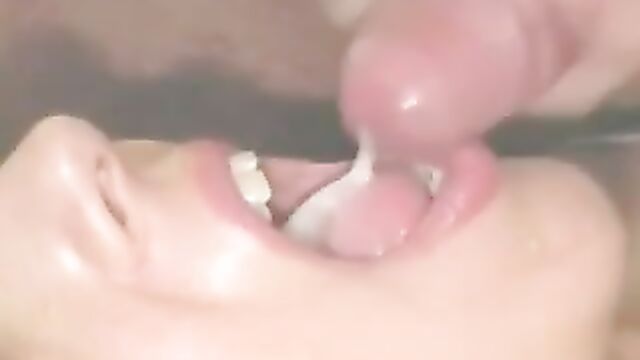 She loves to eat warm cum