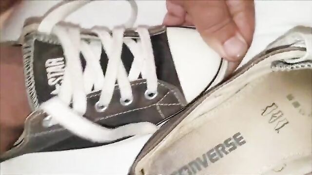 Sweaty converse allstars got fucked deep