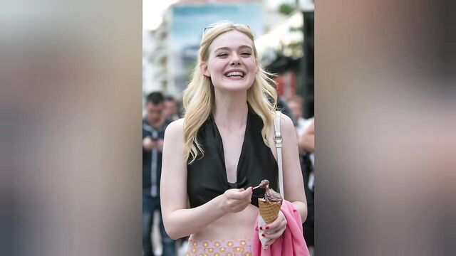 Elle Fanning Jerk off challenge